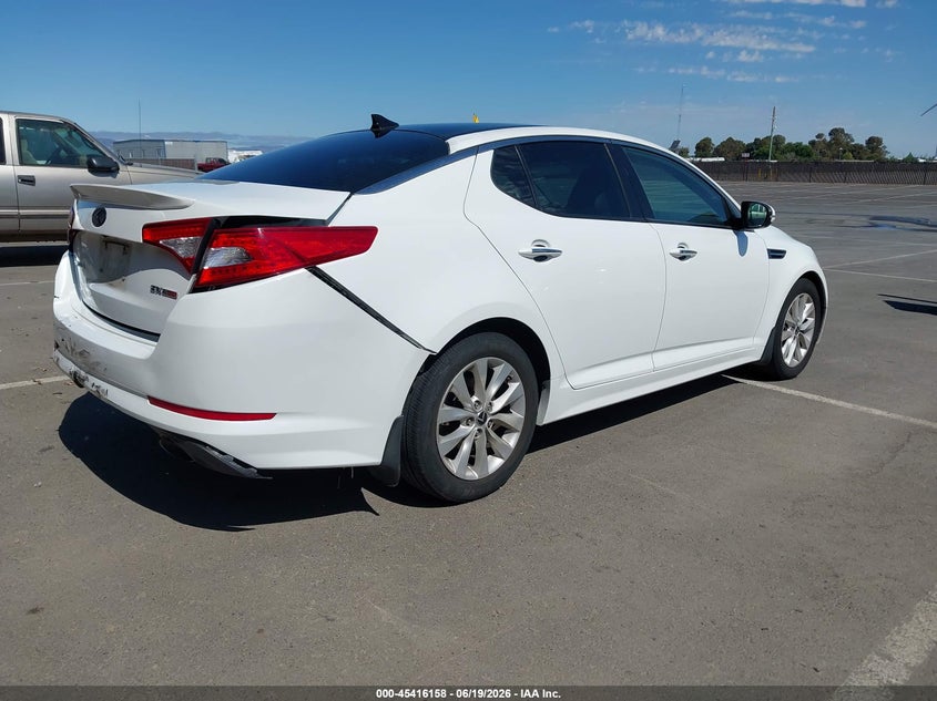 2013 Kia Optima VIN 5XXGR4A61DG127441 IAAI salvage auction — REAR END, Salvage (California), sold $1,350 on 2026-07-07 (photo 4)