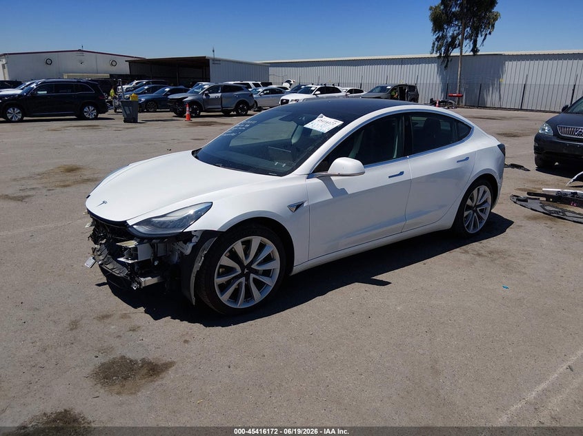 2020 Tesla Model 3 VIN 5YJ3E1EB6LF621344 IAAI salvage auction — FRONT END, Salvage (California), sold $5,300 on 2026-07-29 (photo 2)