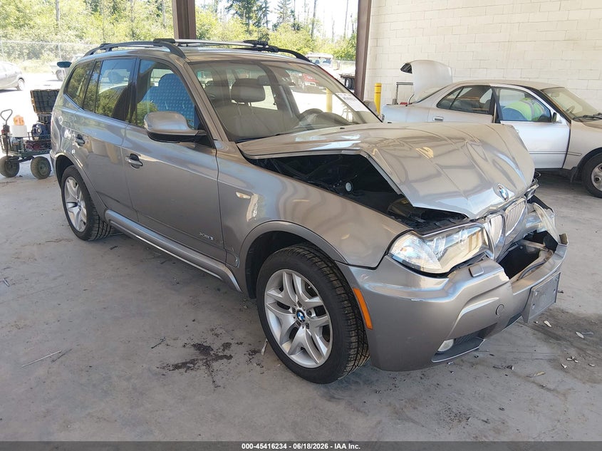 2010 BMW X3 VIN WBXPC9C41AWJ33781 IAAI salvage auction — FRONT END, Bill Of Sale (Washington), sold $375 on 2026-07-08 (photo 1)
