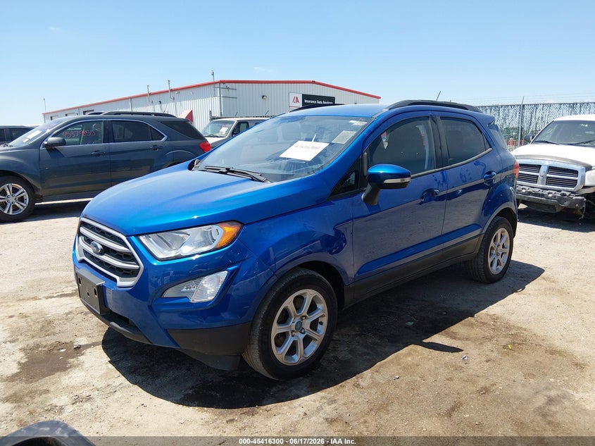 2021 Ford Ecosport VIN MAJ3S2GE6MC424104 IAAI salvage auction — RIGHT FRONT, Salvage Title, sold $1,300 on 2026-07-24 (photo 2)