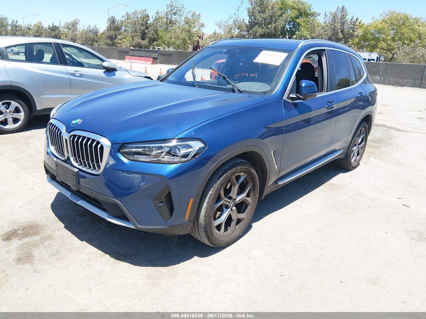 2023 BMW X3 VIN 5UX43DP08P9P14503 IAAI salvage auction — REAR END, Salvage (California), sold $12,750 on 2026-07-20 (photo 2)