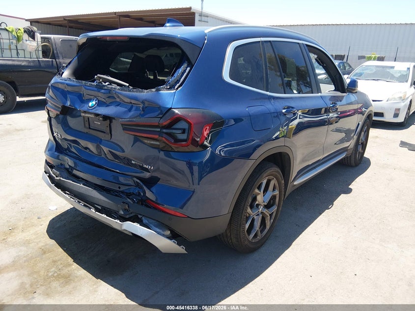 2023 BMW X3 VIN 5UX43DP08P9P14503 IAAI salvage auction — REAR END, Salvage (California), sold $12,750 on 2026-07-20 (photo 4)