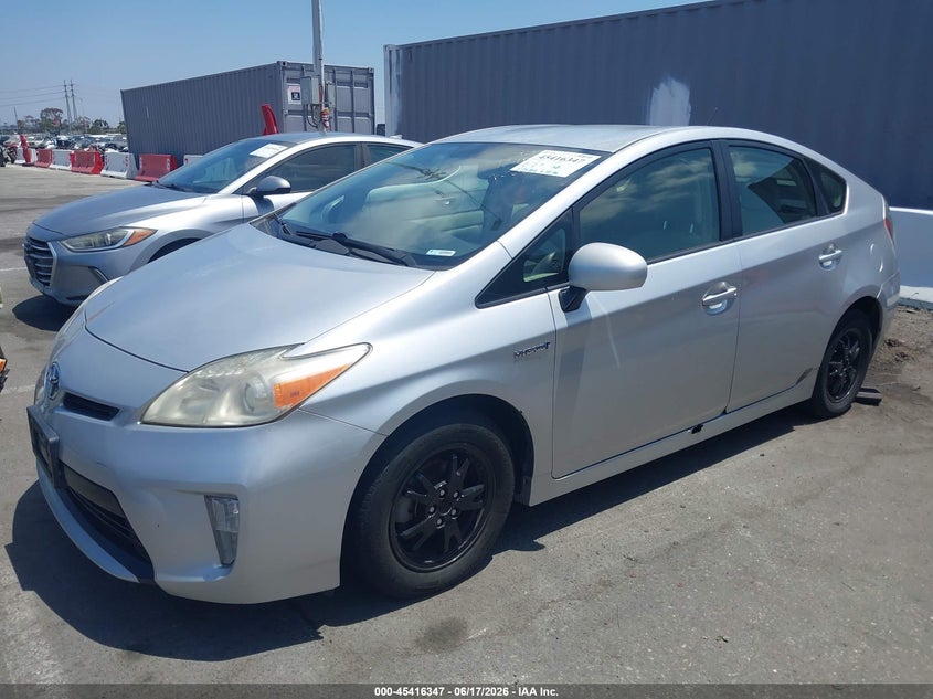 2012 Toyota Prius VIN JTDKN3DU6C5415372 IAAI salvage auction — NORMAL WEAR, Duplicate Paperwork (California), sold $1,050 on 2026-07-09 (photo 2)