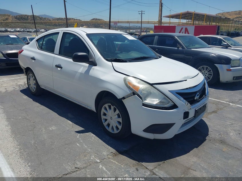 2015 Nissan Versa VIN 3N1CN7AP1FL838815 IAAI salvage auction — FRONT END, Salvage Title, sold $575 on 2026-07-23 (photo 1)
