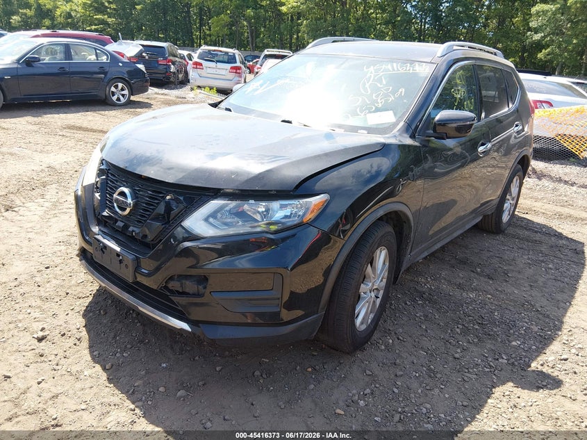 2017 Nissan Rogue VIN JN8AT2MV7HW020448 IAAI salvage auction — FRONT & REAR, Salvage Title, sold $875 on 2026-07-14 (photo 2)