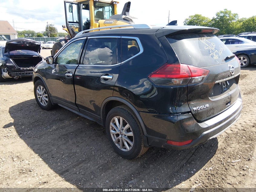 2017 Nissan Rogue VIN JN8AT2MV7HW020448 IAAI salvage auction — FRONT & REAR, Salvage Title, sold $875 on 2026-07-14 (photo 3)