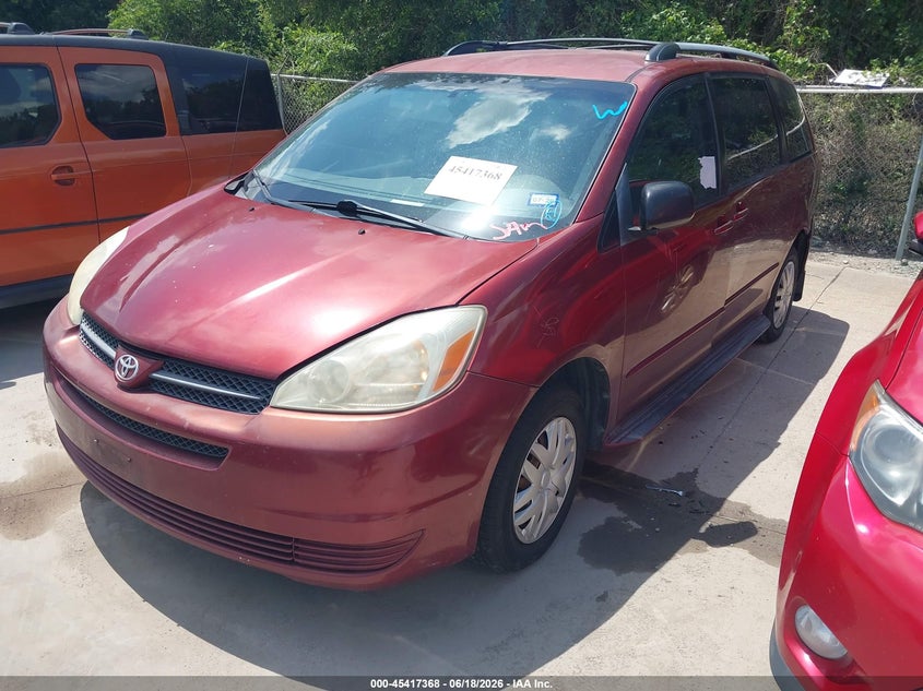 2005 Toyota Sienna VIN 5TDZA23CX5S354098 IAAI salvage auction — NORMAL WEAR, Original (Texas), sold $675 on 2026-07-13 (photo 2)