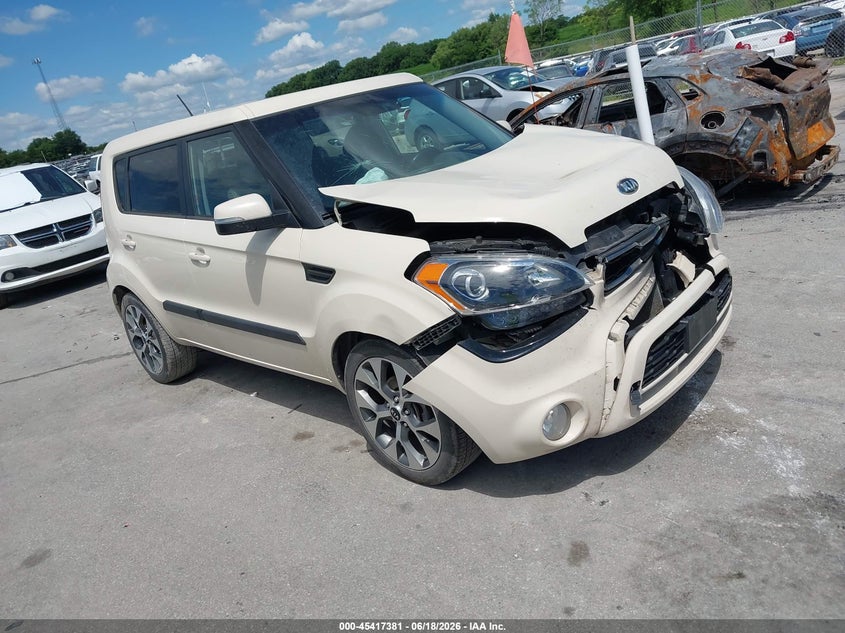 2013 Kia Soul VIN KNDJT2A66D7531131 IAAI salvage auction — FRONT END, Salvage (Iowa), sold $25 on 2026-07-28 (photo 1)