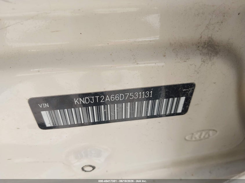 2013 Kia Soul VIN KNDJT2A66D7531131 IAAI salvage auction — FRONT END, Salvage (Iowa), sold $25 on 2026-07-28 (photo 9)