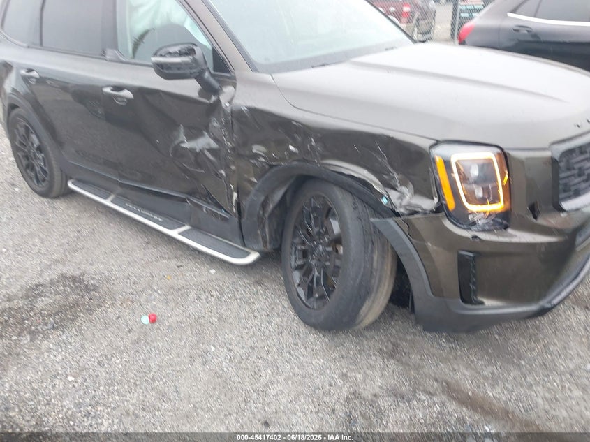 2021 Kia Telluride VIN 5XYP3DHC8MG128255 IAAI salvage auction — LEFT FRONT, Salvage Title, sold $6,200 on 2026-07-30 (photo 6)