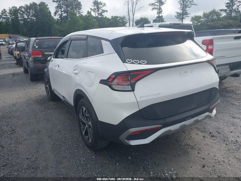 2023 Kia Sportage VIN 5XYK33AF6PG125139 IAAI salvage auction — LEFT FRONT, Salvage Title, sold $7,700 on 2026-08-02 (photo 3)