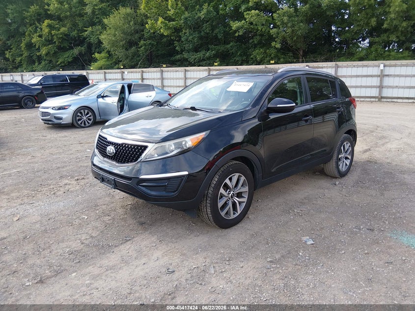 2015 Kia Sportage VIN KNDPB3AC7F7672639 IAAI salvage auction — UNKNOWN, Salvage (Tennessee), sold $2,850 on 2026-07-15 (photo 2)