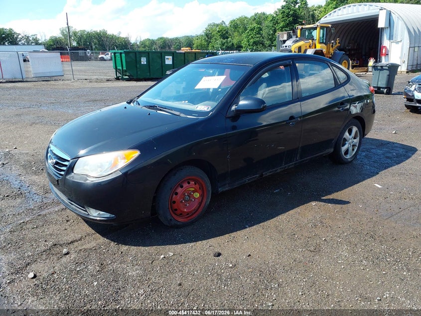 2010 Hyundai Elantra VIN KMHDU4AD4AU992065 IAAI salvage auction — NORMAL WEAR, Clear (Pennsylvania), sold $550 on 2026-07-16 (photo 2)