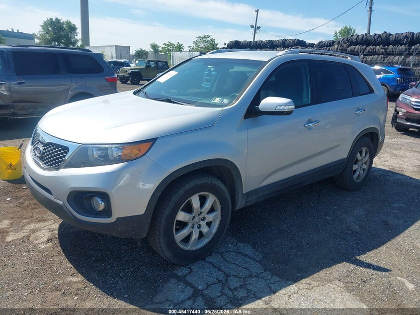 2013 Kia Sorento VIN 5XYKT4A61DG361845 IAAI salvage auction — RIGHT SIDE, Salvage (Pennsylvania), sold $1,150 on 2026-07-31 (photo 2)