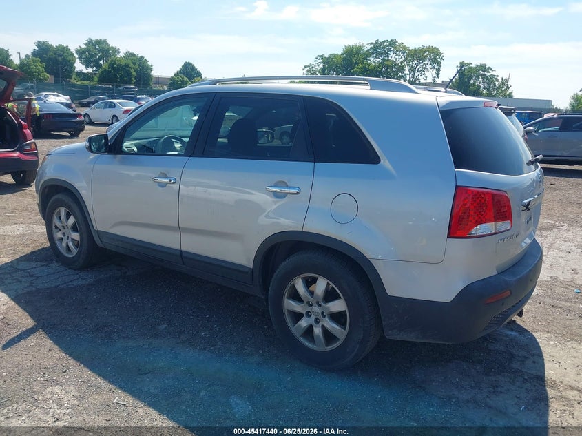 2013 Kia Sorento VIN 5XYKT4A61DG361845 IAAI salvage auction — RIGHT SIDE, Salvage (Pennsylvania), sold $1,150 on 2026-07-31 (photo 3)