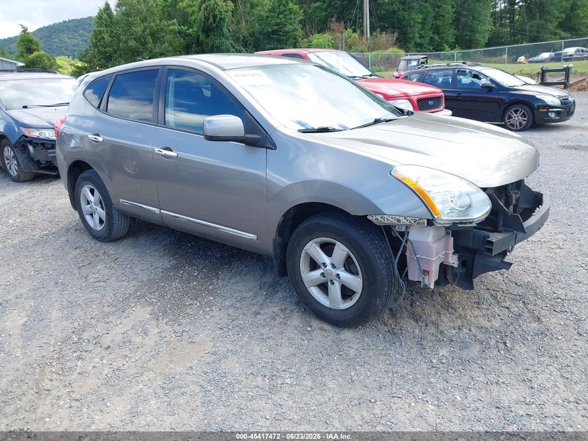 2013 Nissan Rogue VIN JN8AS5MV2DW664230 IAAI salvage auction — FRONT END, Clear (Virginia), sold $100 on 2026-07-14 (photo 1)