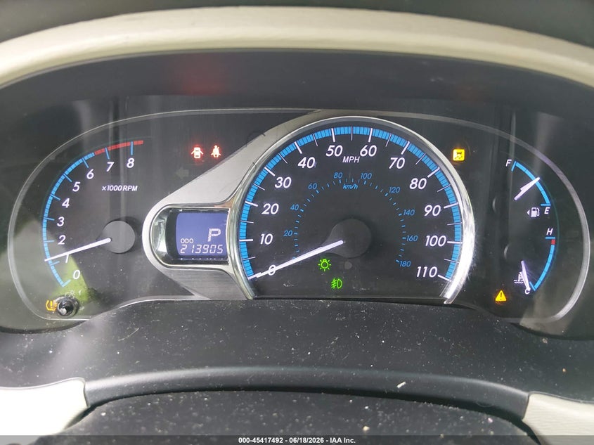 2011 Toyota Sienna VIN 5TDYK3DC3BS103576 IAAI salvage auction — FRONT END, Salvage (New Jersey), sold $700 on 2026-07-30 (photo 7)