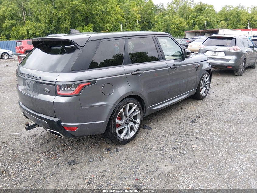 2018 Land rover Range rover sport VIN SALWV2SV6JA405915 IAAI salvage auction — FRONT END, Salvage Title, sold $10,800 on 2026-08-01 (photo 4)