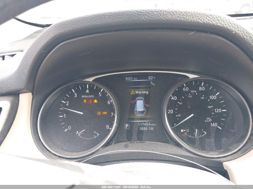 2016 Nissan Rogue VIN KNMAT2MT1GP641333 IAAI salvage auction — FRONT & REAR, Rebuildable (Florida), sold $600 on 2026-07-22 (photo 7)
