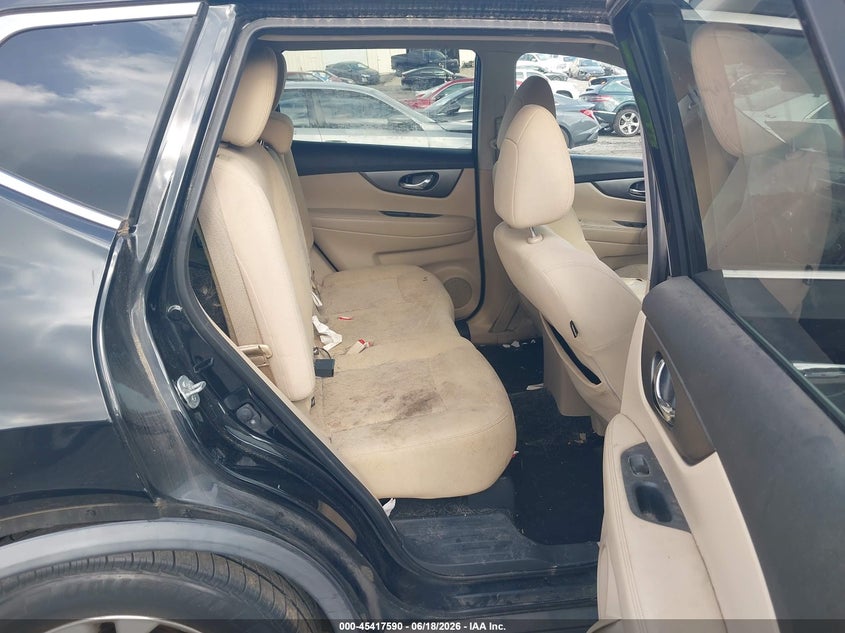 2016 Nissan Rogue VIN KNMAT2MT1GP641333 IAAI salvage auction — FRONT & REAR, Rebuildable (Florida), sold $600 on 2026-07-22 (photo 8)
