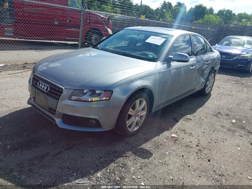 2010 Audi A4 VIN WAUBFAFL0AN035055 IAAI salvage auction — LEFT REAR, Clear (Massachusetts), sold $1,025 on 2026-07-31 (photo 2)