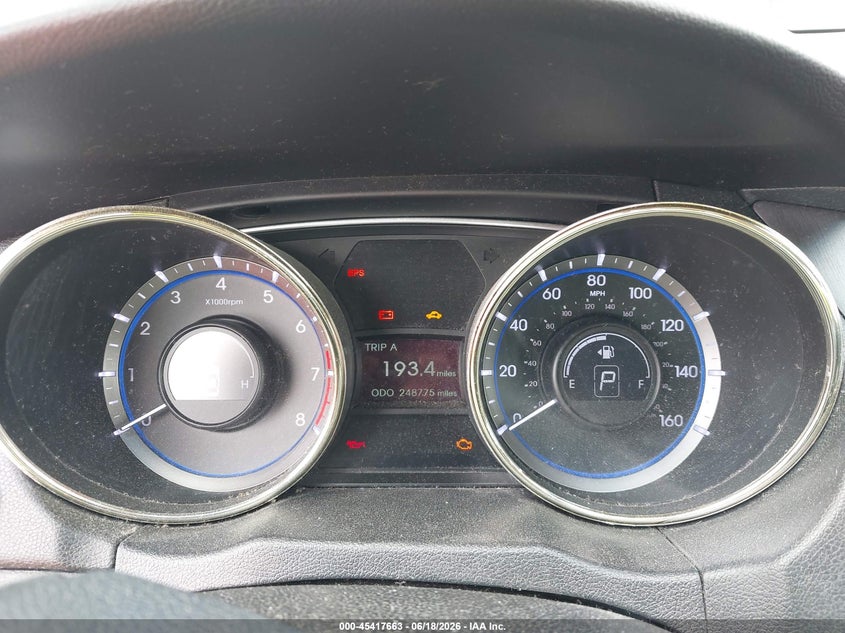 2011 Hyundai Sonata VIN 5NPEC4AC9BH305824 IAAI salvage auction — FRONT & REAR, Salvage (North Carolina), sold $300 on 2026-07-13 (photo 7)