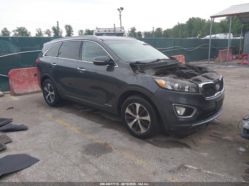 2016 Kia Sorento VIN 5XYPHDA56GG001845 IAAI salvage auction — Burn Engine, Salvage - Greater Than 75% (Maryland), sold $25 on 2026-07-30 (photo 1)