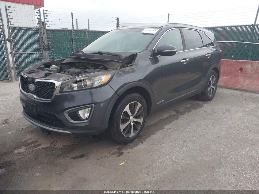 2016 Kia Sorento VIN 5XYPHDA56GG001845 IAAI salvage auction — Burn Engine, Salvage - Greater Than 75% (Maryland), sold $25 on 2026-07-30 (photo 2)