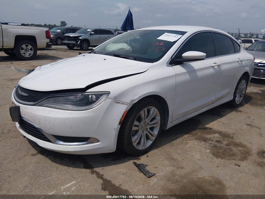 2015 Chrysler 200 VIN 1C3CCCAB1FN557795 IAAI salvage auction — FRONT END, Salvage Title, sold $200 on 2026-07-18 (photo 2)