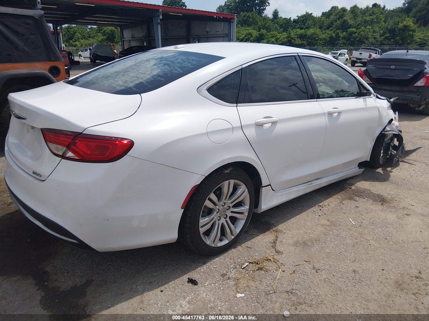 2015 Chrysler 200 VIN 1C3CCCAB1FN557795 IAAI salvage auction — FRONT END, Salvage Title, sold $200 on 2026-07-18 (photo 4)