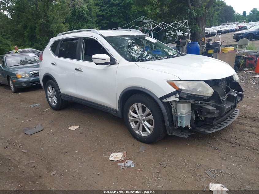 2016 Nissan Rogue VIN KNMAT2MV6GP635643 IAAI salvage auction — FRONT END, Mv-907A (New York), sold $725 on 2026-07-07 (photo 1)