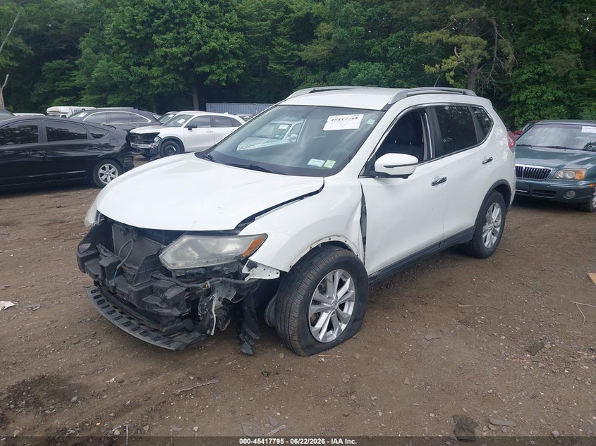 2016 Nissan Rogue VIN KNMAT2MV6GP635643 IAAI salvage auction — FRONT END, Mv-907A (New York), sold $725 on 2026-07-07 (photo 2)