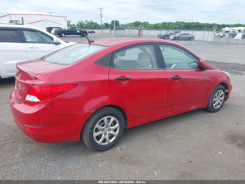 2012 Hyundai Accent VIN KMHCT4AE5CU093323 IAAI salvage auction — NORMAL WEAR, Original (West Virginia), sold $275 on 2026-07-21 (photo 4)