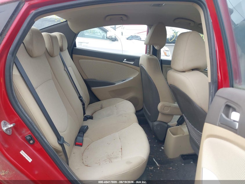 2012 Hyundai Accent VIN KMHCT4AE5CU093323 IAAI salvage auction — NORMAL WEAR, Original (West Virginia), sold $275 on 2026-07-21 (photo 8)