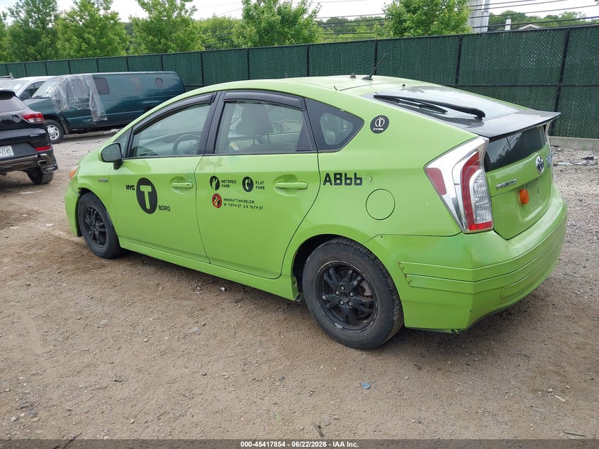 2013 Toyota Prius VIN JTDKN3DU5D1678123 IAAI salvage auction — FRONT END, Salvage Title, sold $1,600 on 2026-07-14 (photo 3)