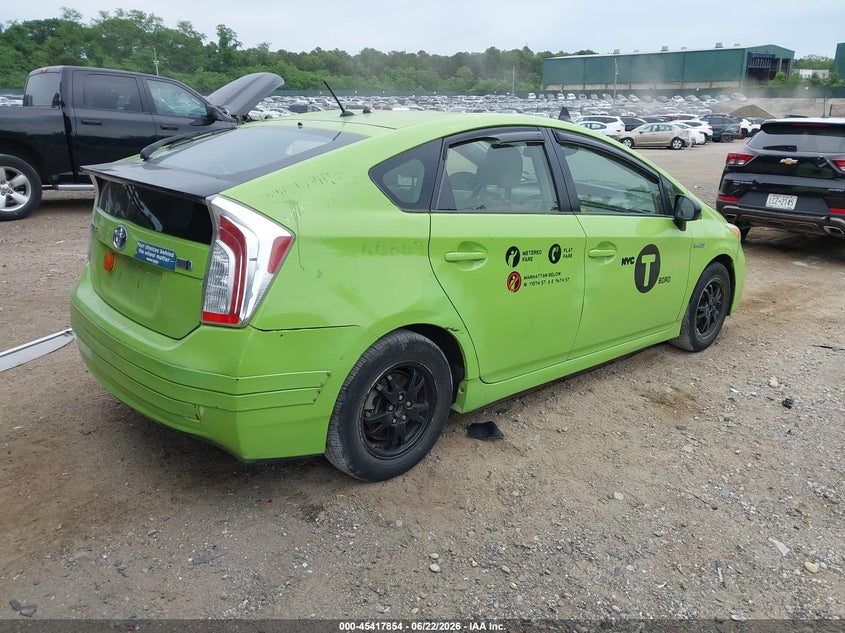 2013 Toyota Prius VIN JTDKN3DU5D1678123 IAAI salvage auction — FRONT END, Salvage Title, sold $1,600 on 2026-07-14 (photo 4)