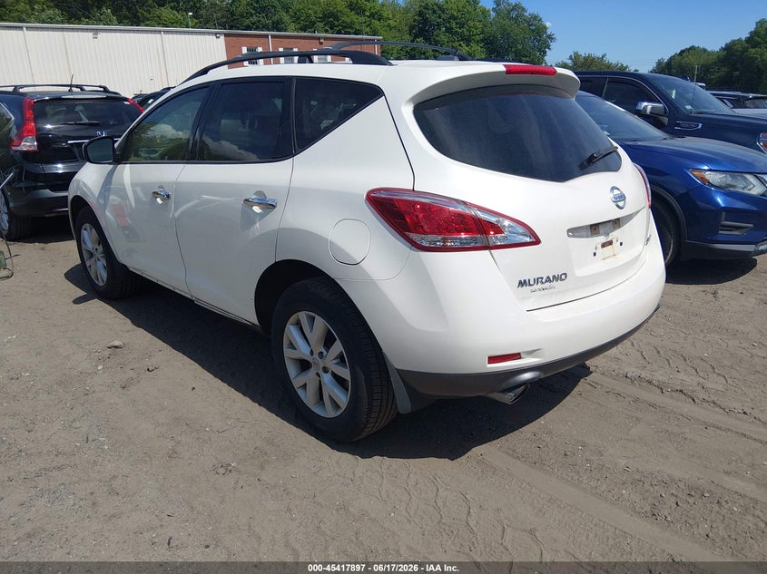 2012 Nissan Murano VIN JN8AZ1MW1CW232403 IAAI salvage auction — LEFT SIDE, Clear (Massachusetts), sold $200 on 2026-07-07 (photo 3)