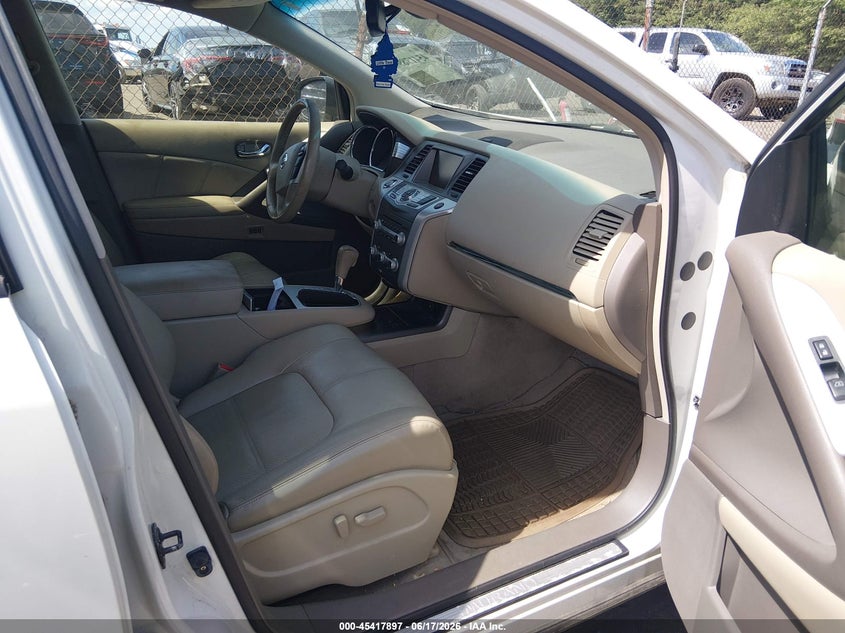 2012 Nissan Murano VIN JN8AZ1MW1CW232403 IAAI salvage auction — LEFT SIDE, Clear (Massachusetts), sold $200 on 2026-07-07 (photo 5)