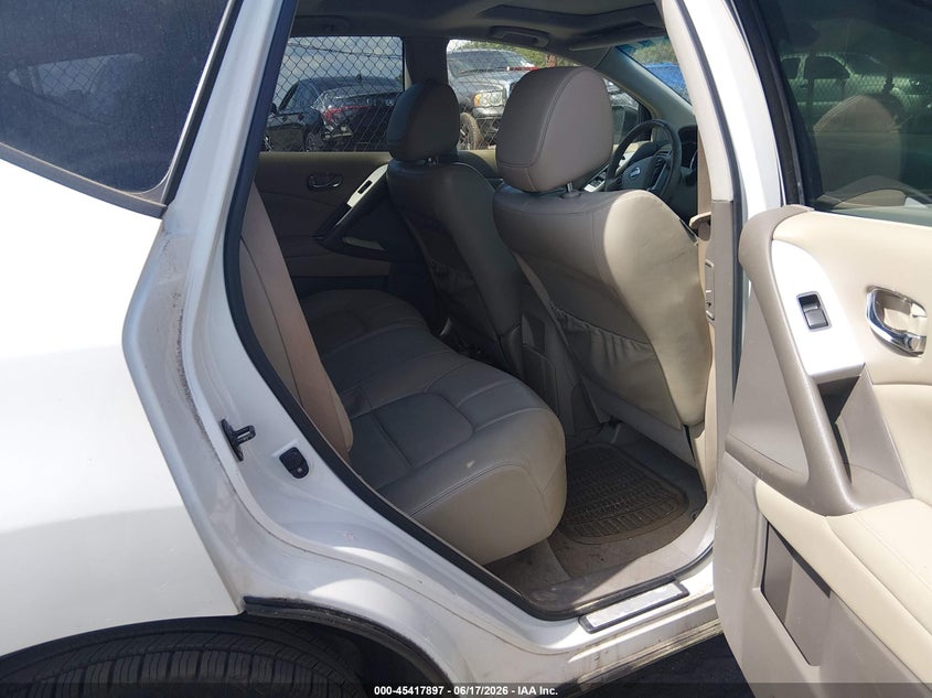 2012 Nissan Murano VIN JN8AZ1MW1CW232403 IAAI salvage auction — LEFT SIDE, Clear (Massachusetts), sold $200 on 2026-07-07 (photo 8)