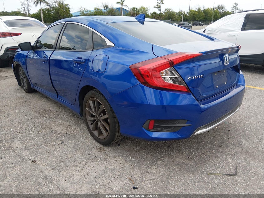 2019 Honda Civic VIN JHMFC1F38KX000670 IAAI salvage auction — FRONT END, Rebuildable (Florida), sold $4,150 on 2026-07-29 (photo 3)
