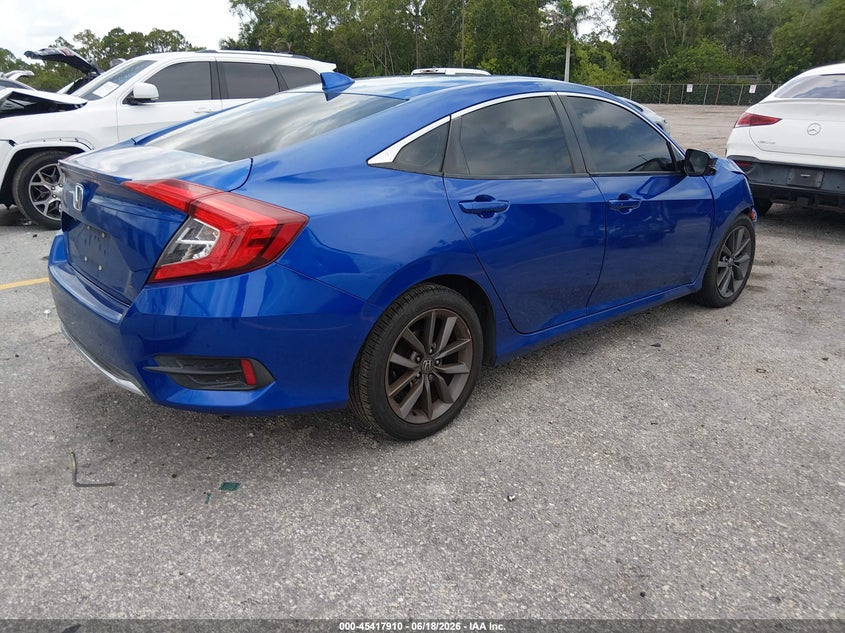 2019 Honda Civic VIN JHMFC1F38KX000670 IAAI salvage auction — FRONT END, Rebuildable (Florida), sold $4,150 on 2026-07-29 (photo 4)