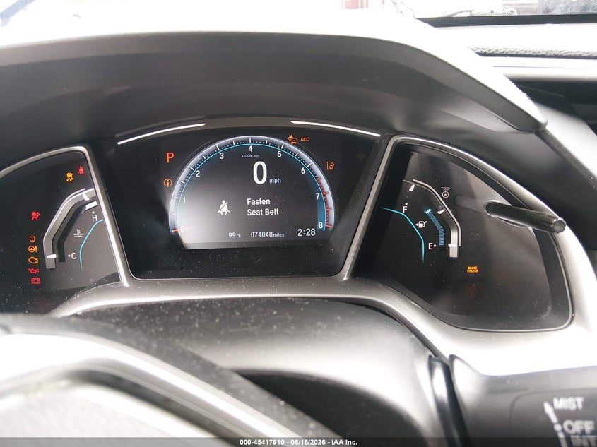 2019 Honda Civic VIN JHMFC1F38KX000670 IAAI salvage auction — FRONT END, Rebuildable (Florida), sold $4,150 on 2026-07-29 (photo 7)
