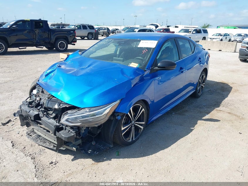 2020 Nissan Sentra VIN 3N1AB8DV9LY266584 IAAI salvage auction — FRONT END, Salvage Title, sold $425 on 2026-07-25 (photo 2)