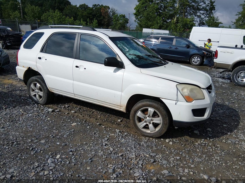 2010 Kia Sportage VIN KNDKG3A41A7726725 IAAI salvage auction — FRONT END, Salvage (West Virginia), sold $175 on 2026-08-02 (photo 1)