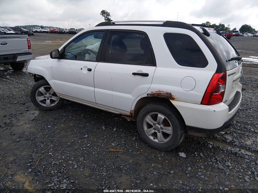 2010 Kia Sportage VIN KNDKG3A41A7726725 IAAI salvage auction — FRONT END, Salvage (West Virginia), sold $175 on 2026-08-02 (photo 3)