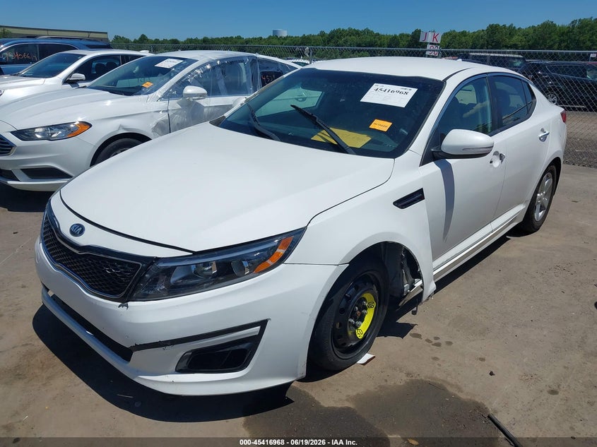 2015 Kia Optima VIN 5XXGM4A71FG464119 IAAI salvage auction — THEFT, Salvage Title, sold $450 on 2026-08-01 (photo 2)