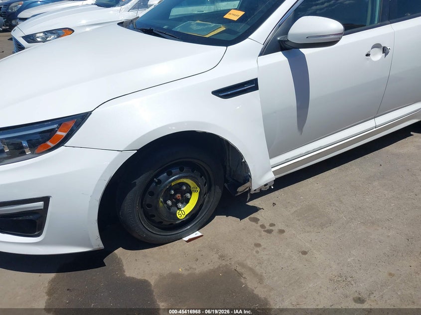 2015 Kia Optima VIN 5XXGM4A71FG464119 IAAI salvage auction — THEFT, Salvage Title, sold $450 on 2026-08-01 (photo 6)