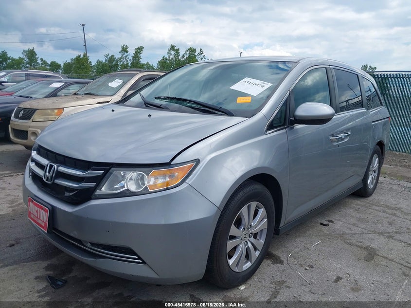 2016 Honda Odyssey VIN 5FNRL5H68GB161261 IAAI salvage auction — REAR END, Salvage (Ohio), sold $2,400 on 2026-07-19 (photo 2)
