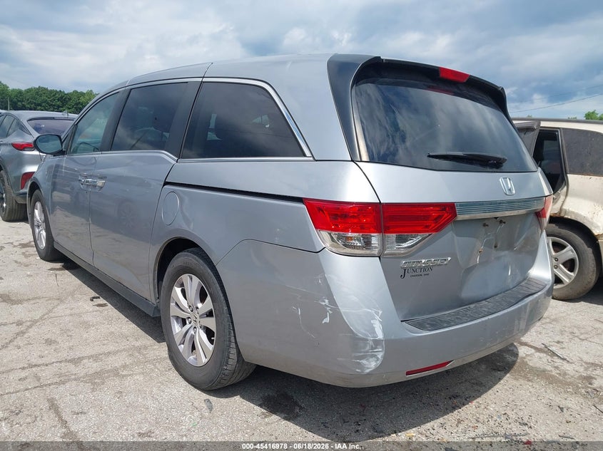 2016 Honda Odyssey VIN 5FNRL5H68GB161261 IAAI salvage auction — REAR END, Salvage (Ohio), sold $2,400 on 2026-07-19 (photo 3)