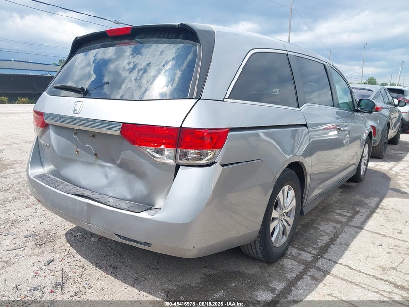 2016 Honda Odyssey VIN 5FNRL5H68GB161261 IAAI salvage auction — REAR END, Salvage (Ohio), sold $2,400 on 2026-07-19 (photo 4)